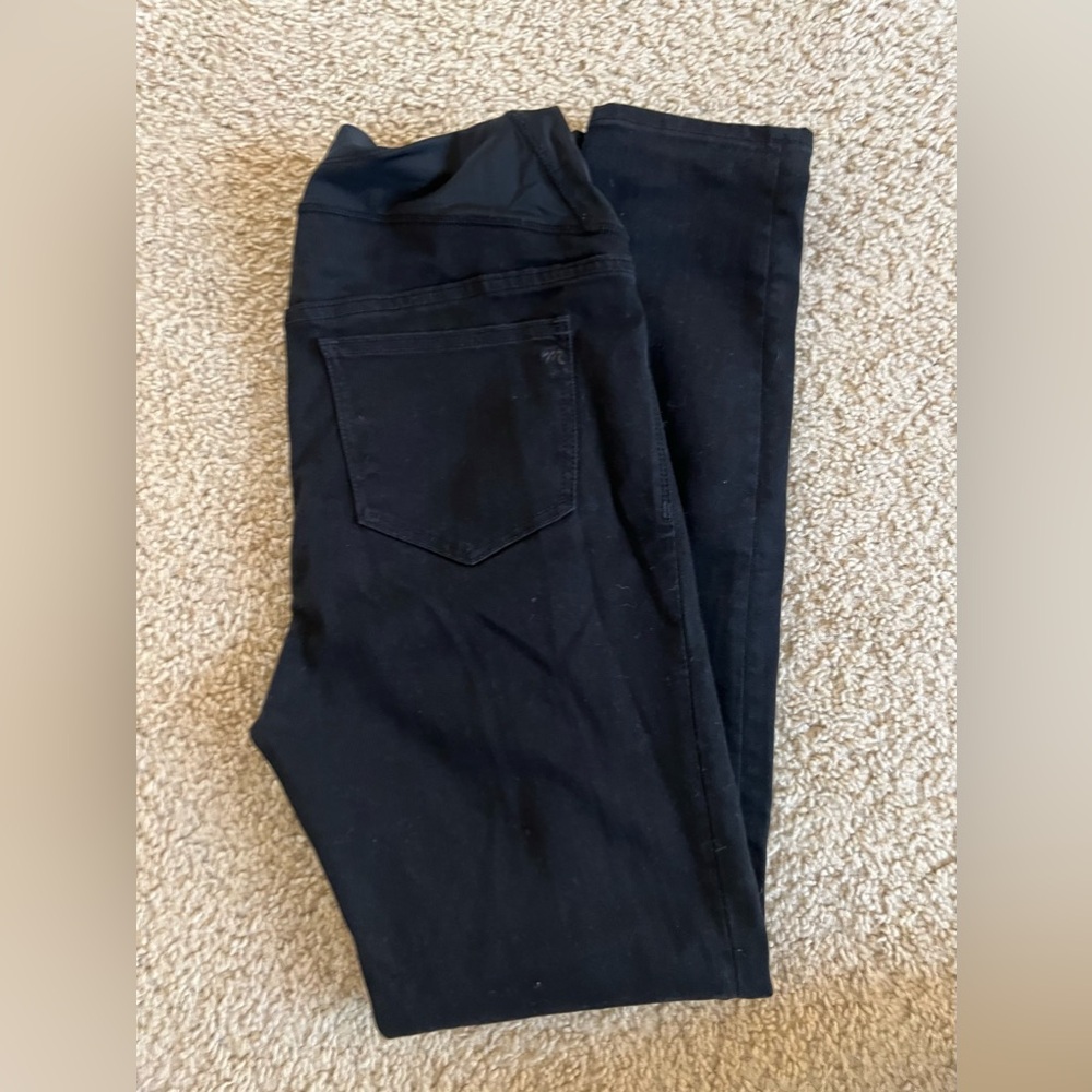Madewell Black Skinny Maternity Jeans size 27